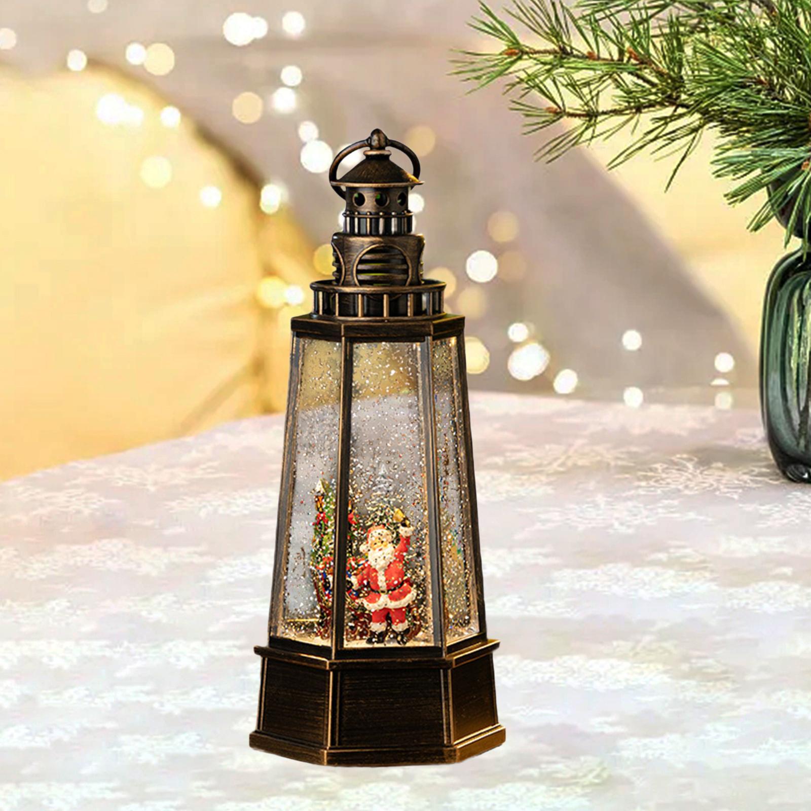 Snow Globe Musical - Lanterna Natalizia con Globo di Neve