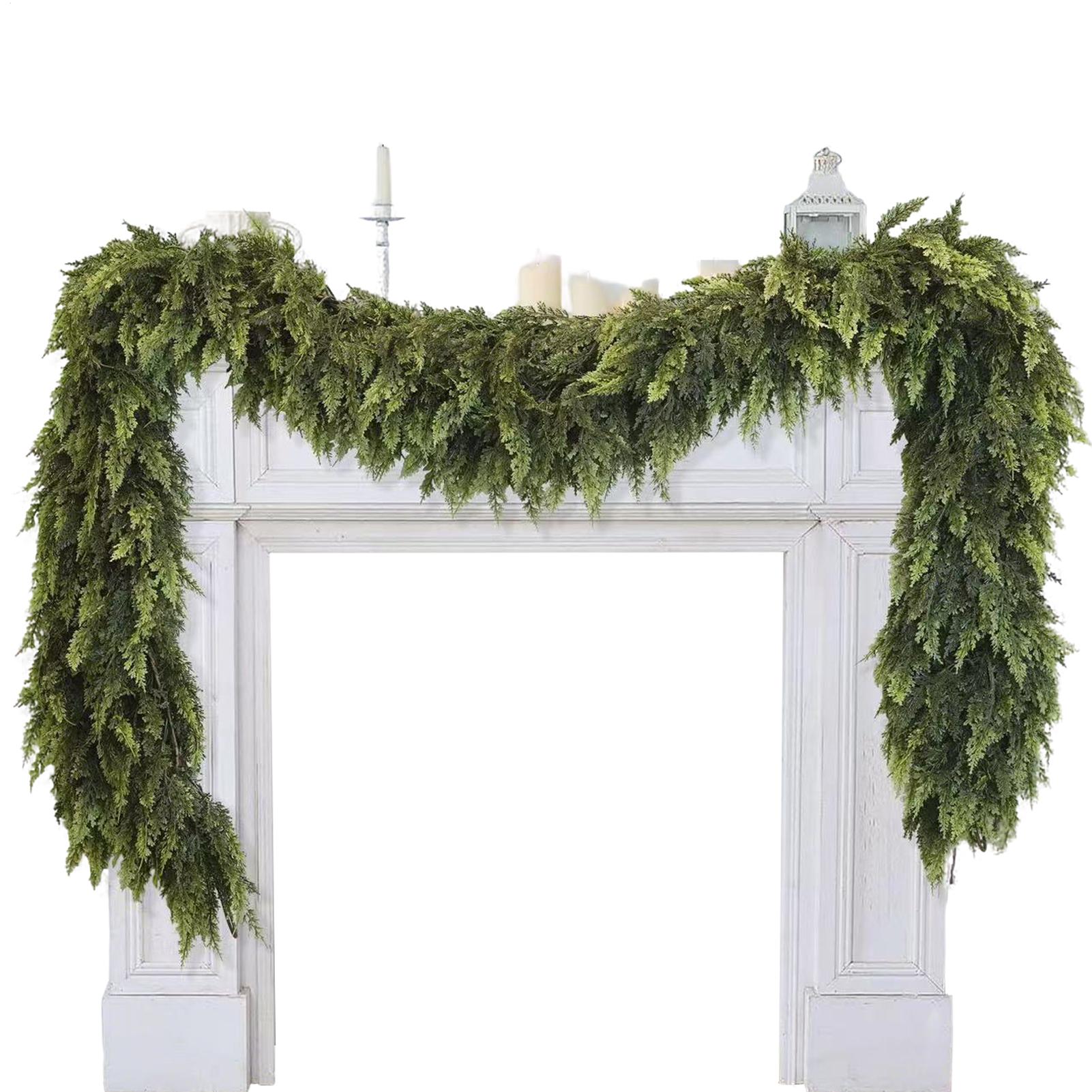 Christmas Wreath Fake - Ghirlande Natalizie Artificiali in Pino Verde,