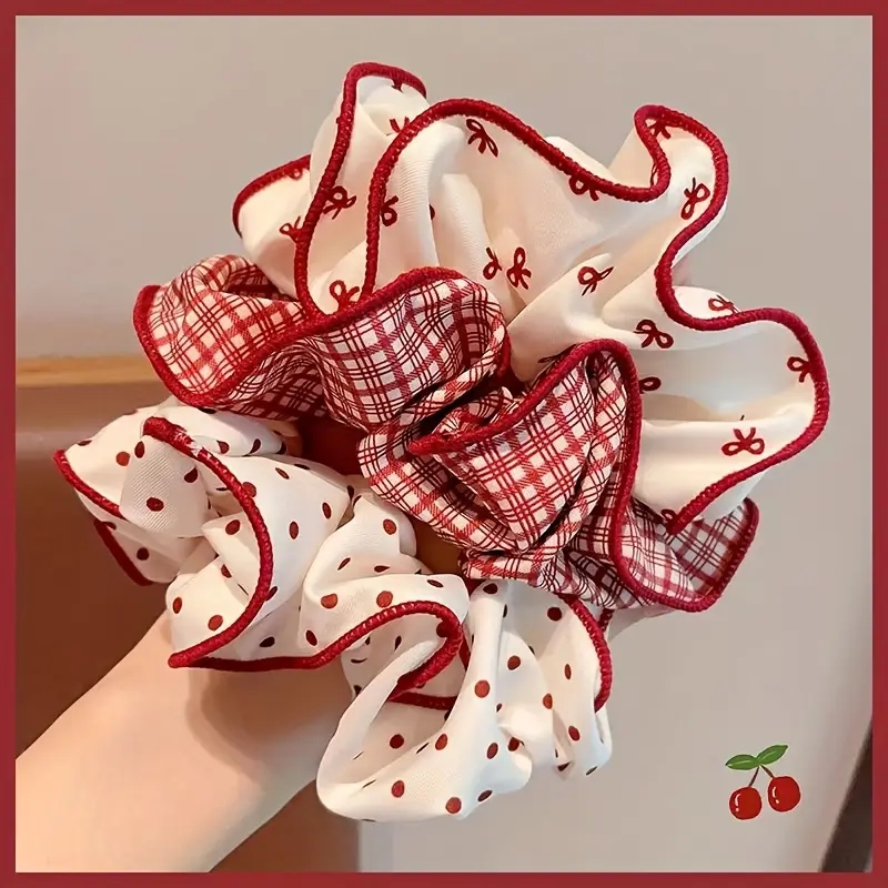 Christmas Throw Blanket - Set di 3 Elastici per Capelli