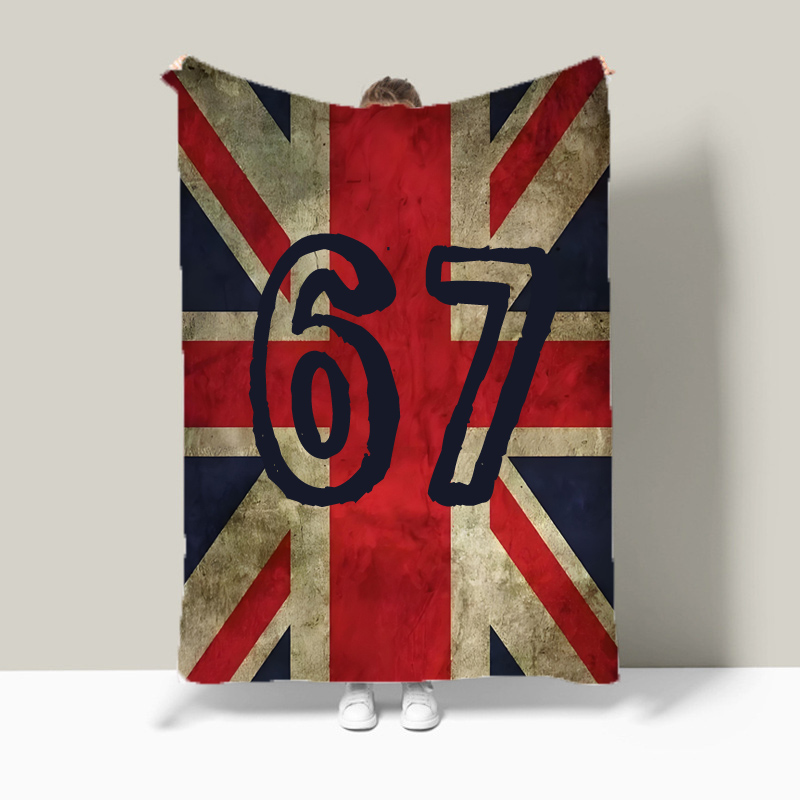 Christmas Throw Blanket - Union Jack Flag Meme Numero 