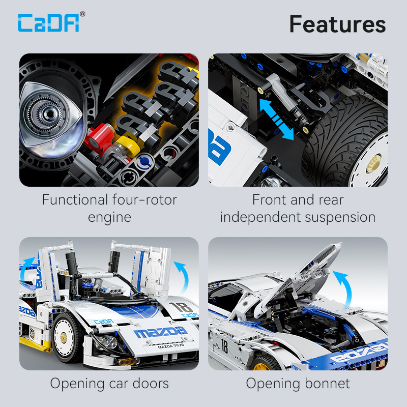CaDA 1:10 Mazda 787B Auto da c - Lego Set City recensione e prezzo