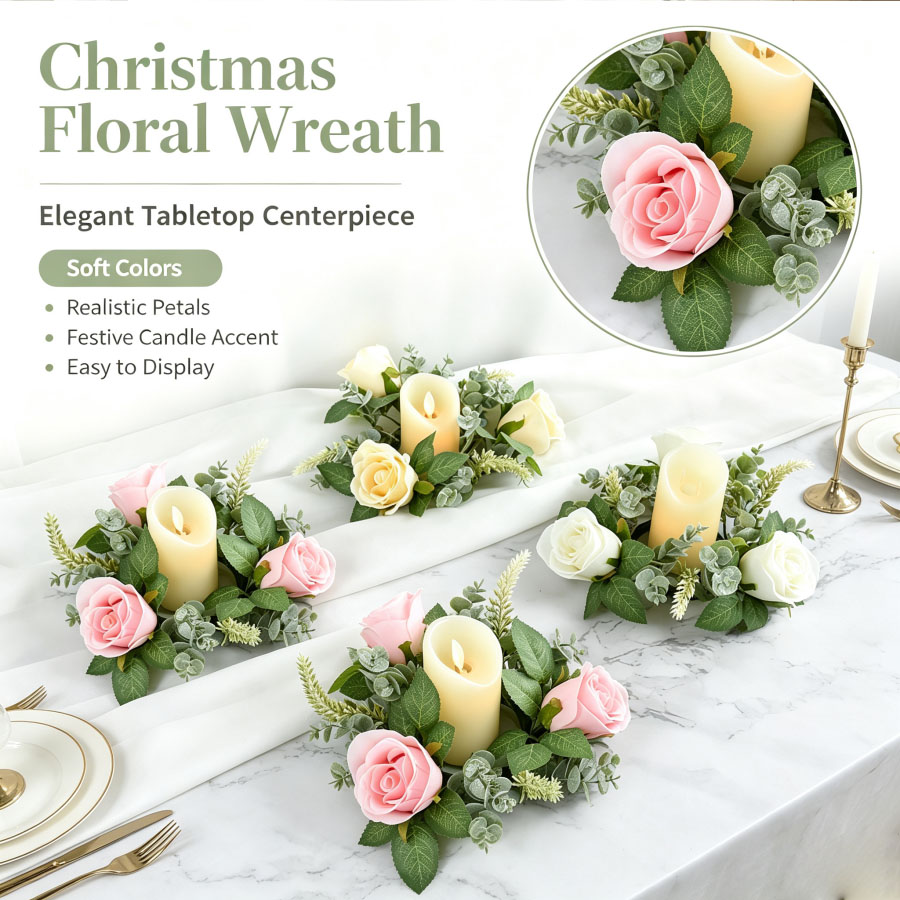 Candelabro a Forma di Ghirland - Christmas Wreath Fake recensione e prezzo